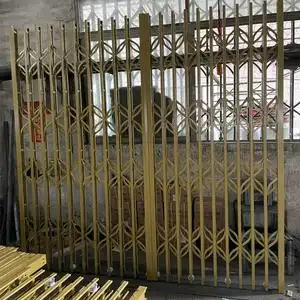 厂家直销豪华锌铁拉闸门老式复古旧式铁门家用商铺拉闸防盗拉闸门