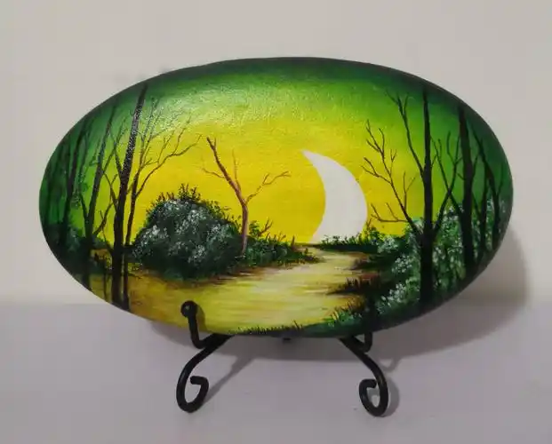 石头画风景画欣赏