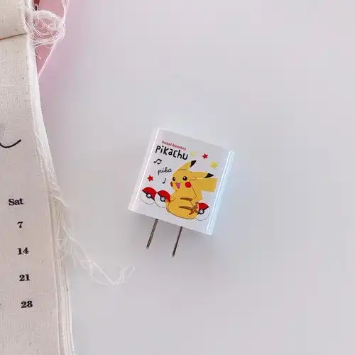 适用iphone12pd快充头18w卡通图案接口usb安卓华为手机充电器