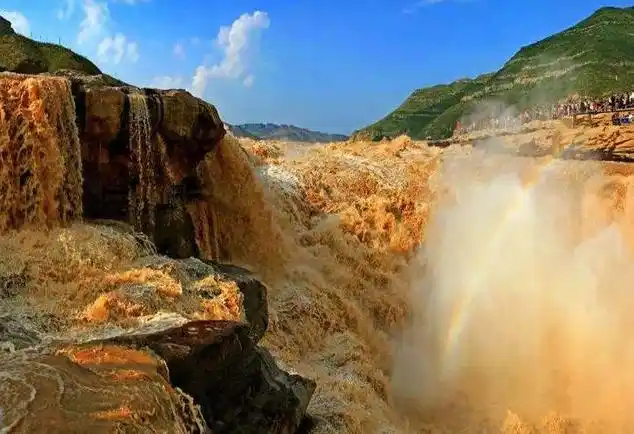 壶口瀑布图片 黄河壶口瀑布最美高清图片-趣百科