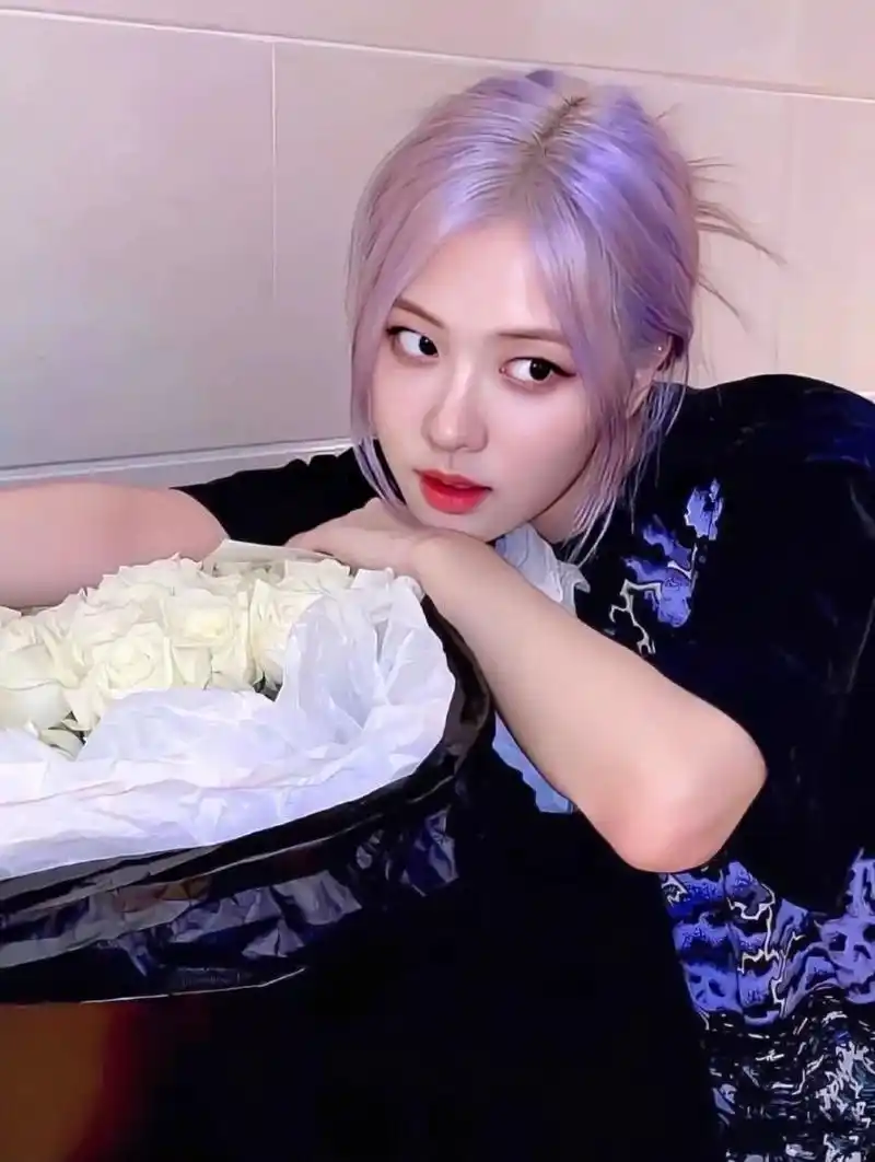 非粉也存的神图 rosè朴彩英篇 澳洲野玫瑰每根头发丝都在发光