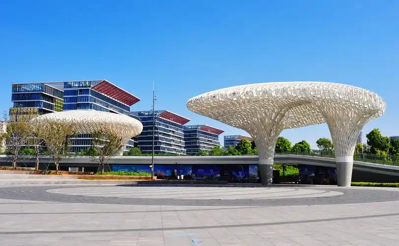 随拍城市公园深圳宝安滨海文化公园