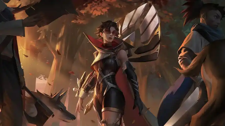 lol英雄联盟 暗夜猎手 vn 薇恩 vayne 光明哨兵 4k壁纸