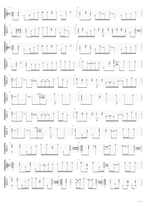 mellow sunset吉他谱(gtp谱,指弹,井草圣二,矶贝一树)_soul gauge