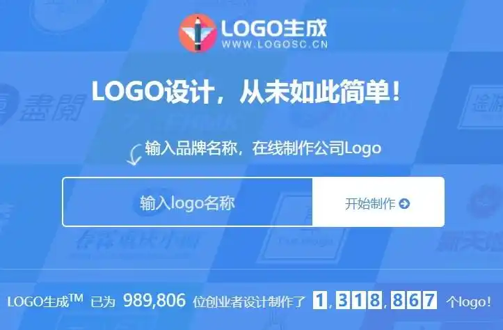 品牌标志logo设计自动生成商标