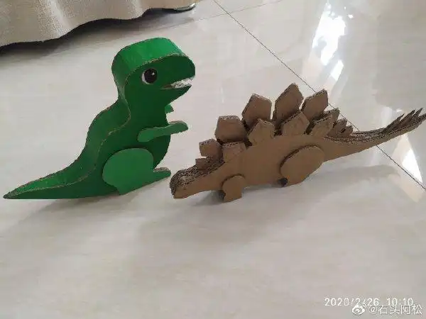 纸板恐龙简笔画