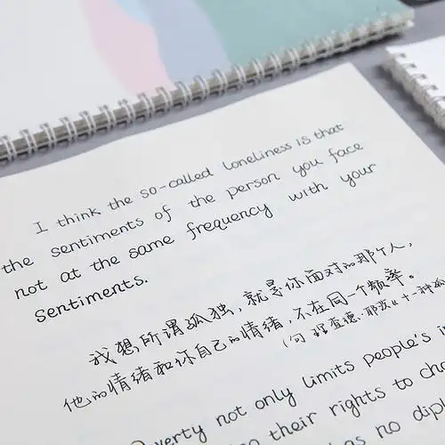 练字字帖小清新写作圆体使用反复速成成人英文练字本