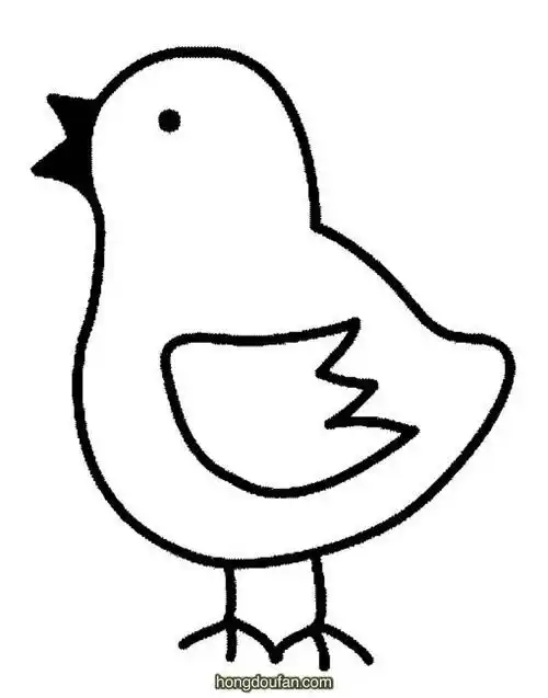 小朋友可以自己画的可爱小鸡儿童简笔画大全