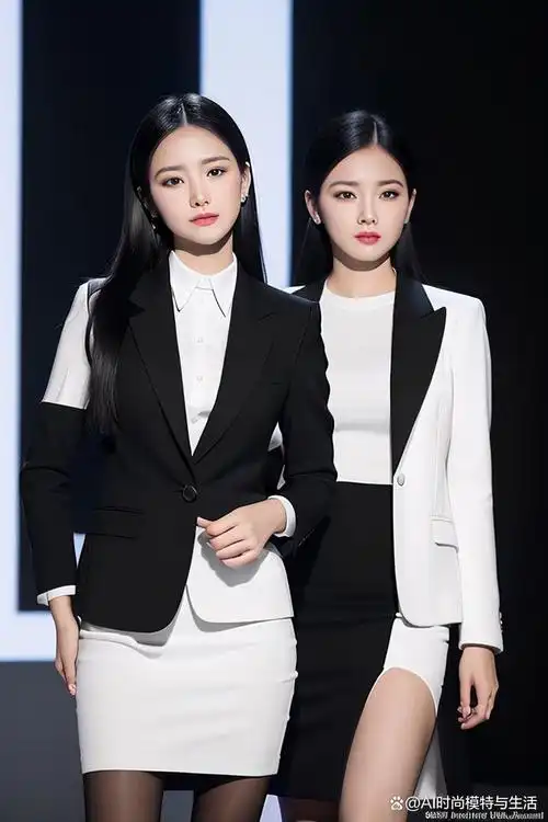 女性黑白配职业装套装:时尚与实用的完美结合