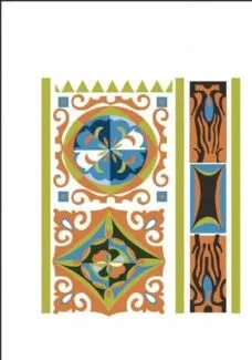 门巴族珞巴族图案 藏式花纹