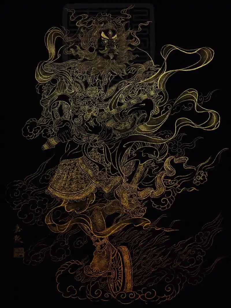 中华传统文化之道系壁纸#王灵官#武财神赵公明#二郎神杨戬#北 - 抖音