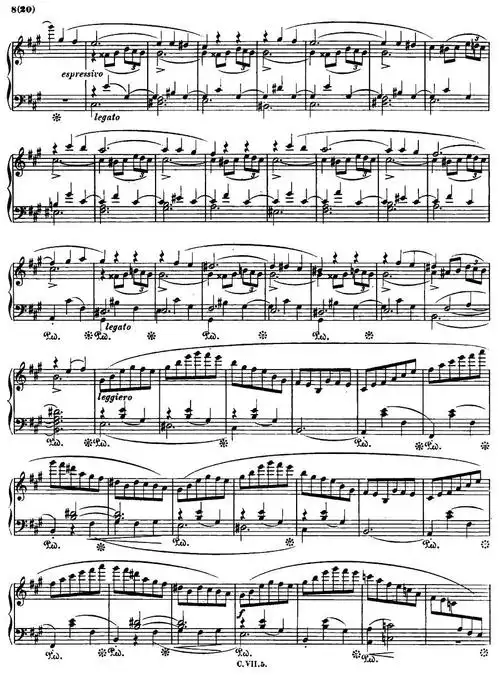 降b小调钢琴谐谑曲钢琴谱-钢琴曲谱-爱曲谱网