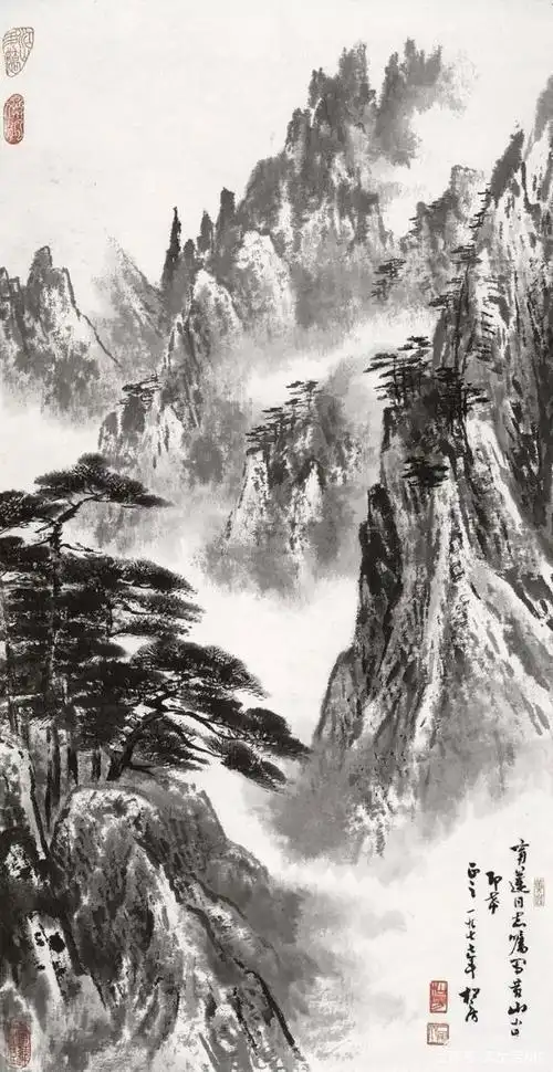 关松房山水画:笔力苍劲,气势雄浑