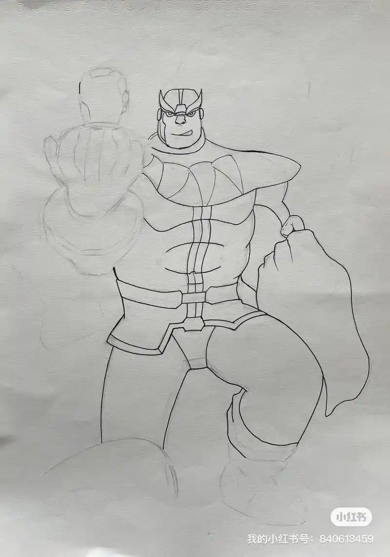 复仇者联盟之"灭霸"#漫威 #手绘 - 抖音