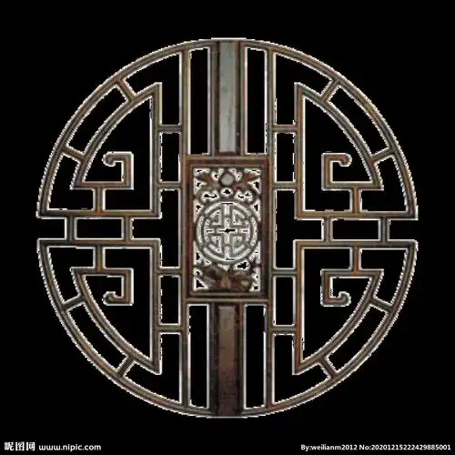 古典镂空雕刻窗免抠png图片素