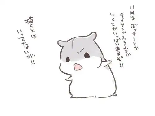 可爱仓鼠插画,萌化了内心