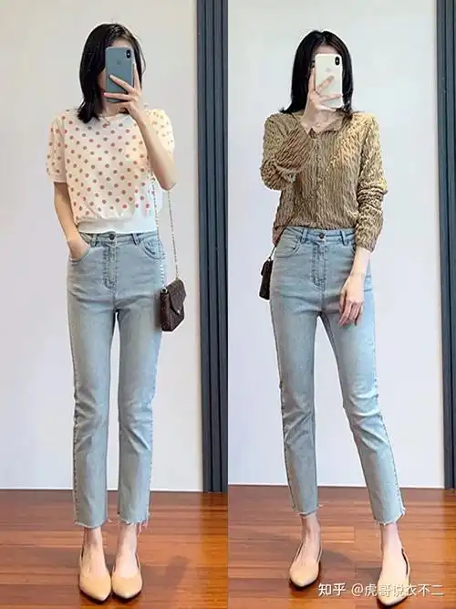 终于找到适合普通人的"九分牛仔裤"搭配,实用又时髦,值得借鉴 - 知乎