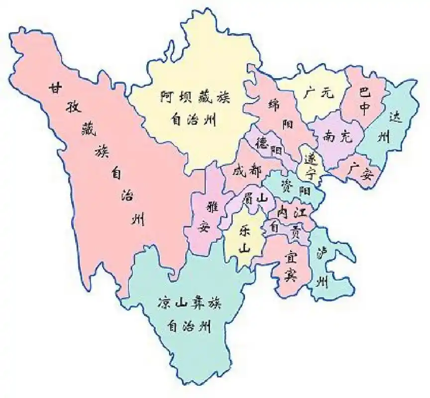 四川省地图