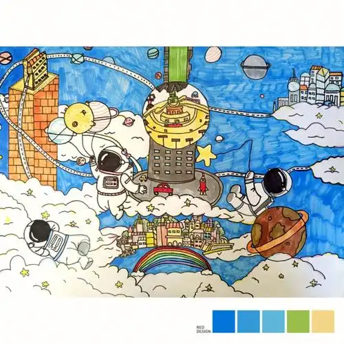 科技创新主题画