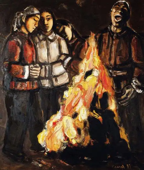 中国私人藏中国油画荷兰式拍卖