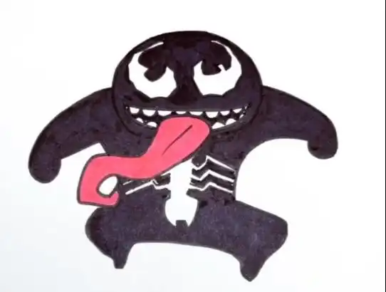 毒液简笔画图片画法教程