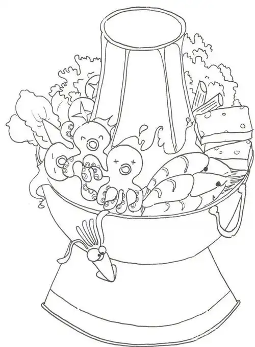 火锅简笔画怎么画 画火锅的方法步骤 生活-第7张