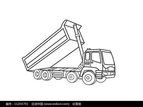 卡车简笔画翻斗车图片画图片3张第4张简笔画工程车图片大全翻斗车简笔