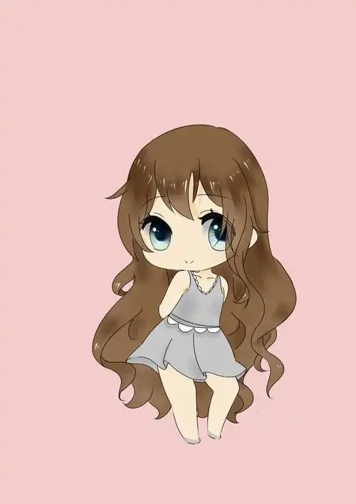 q版原创小姑娘 萌 大眼 可爱 原创