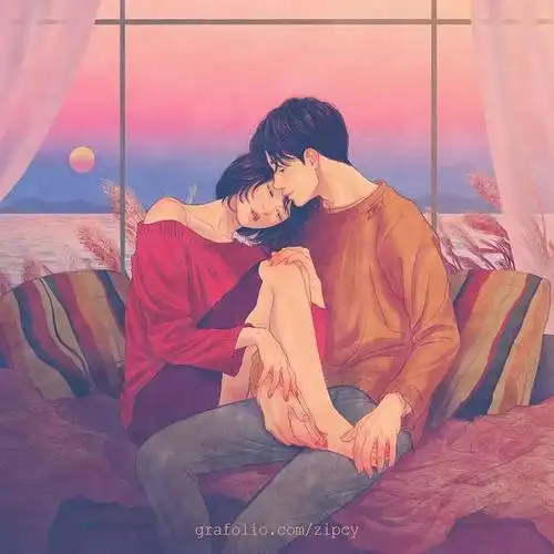 一组污而不俗看完会脸红却想偷偷收藏的情侣插画日常