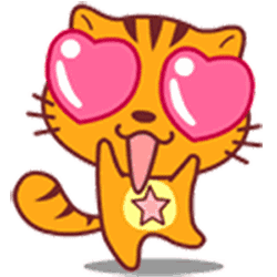 小猫单腿吐舌头花痴gif动图_动态图_表情包下载_soogif