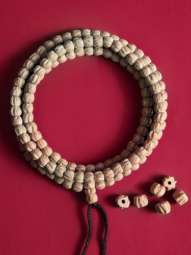 热振寺百香籽手串108颗雕刻直切顺纹文玩佛珠深坑佛珠