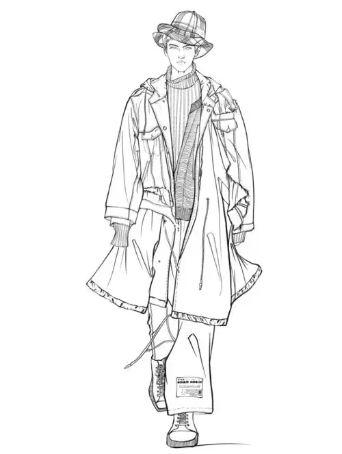 手绘时装画日常分享