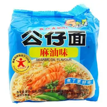 公仔面 麻油味 540g 五连包装 速食面快餐面即食面油炸方便面条