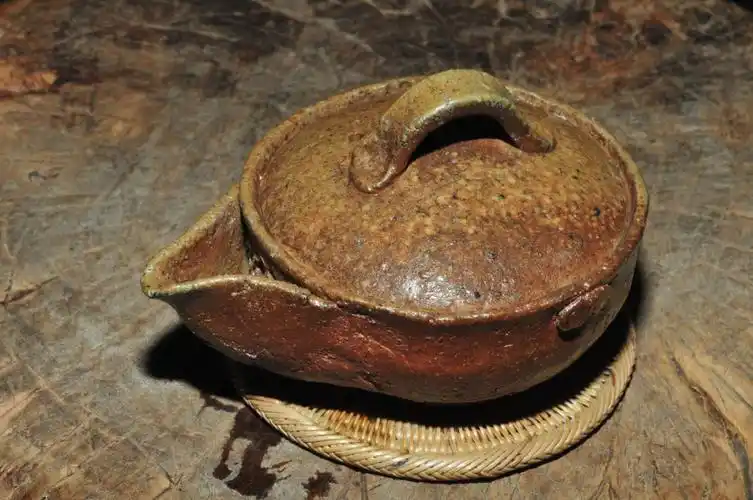 森笃夫日本备前烧宝瓶