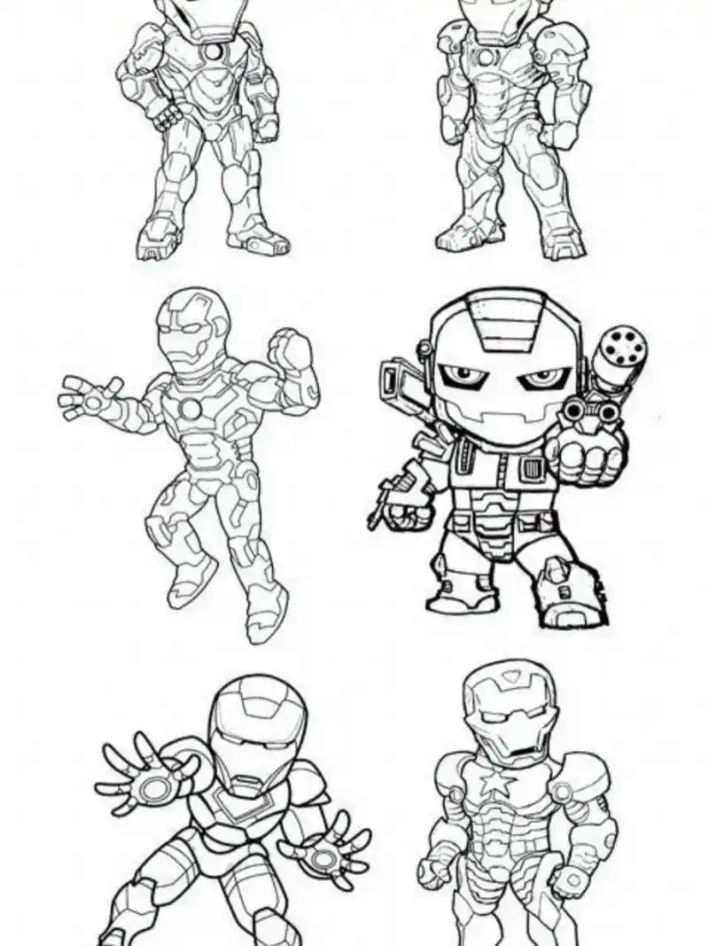 美术/创意画/简笔类素材钢铁侠 钢铁侠动态合集,q版➕真人版 #绘画