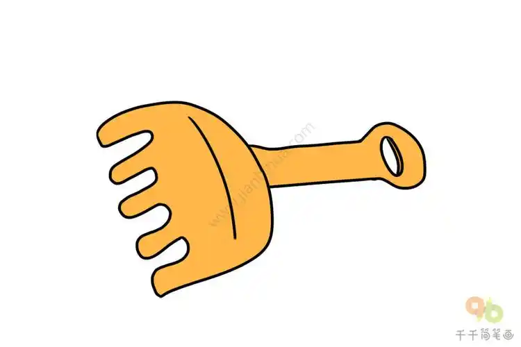 沙滩铲子简笔画图片大全