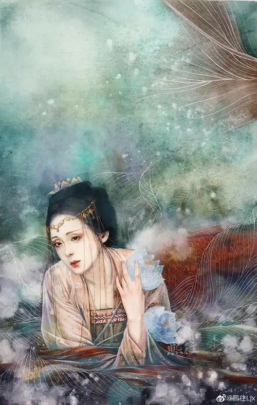 水彩古风人物手绘作者熙往ljx67