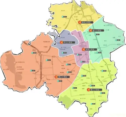 2015年近日东莞塘厦公办小学*划分(图)