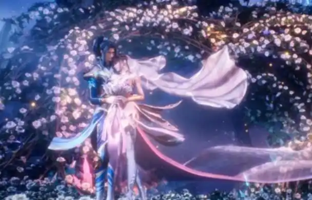 斗罗大陆:"三舞"正式结婚,蓝昊王唐三身穿白色西装求婚,婚纱小舞太美