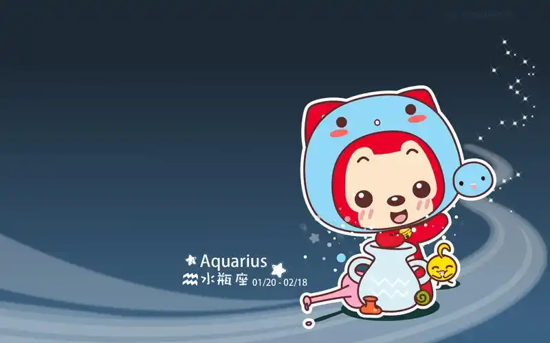 阿狸星座壁纸 水瓶座