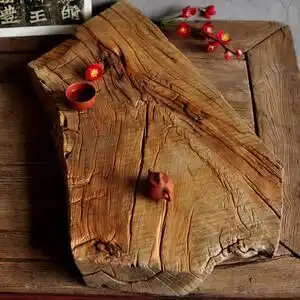 百年风化木老柏木根陈化料老木板茶台茶盘拍摄背景板道具精品