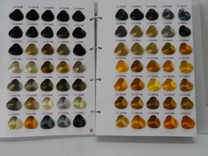 染发膏色版目录大全600多色可选