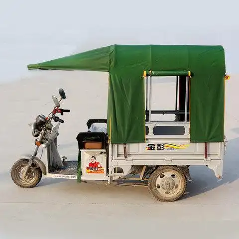 电动三轮车车棚遮阳棚挡雨棚方管加厚全封闭电瓶三轮车棚篷雨棚