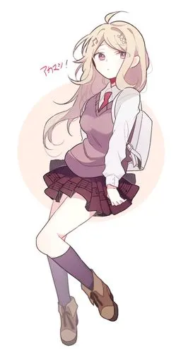 弹丸论破v3赤松枫超高校级的钢琴家的同人插画作品