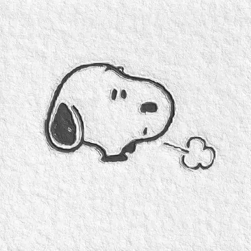 黑白简约头像卡通_头像图片_扣扣乐园