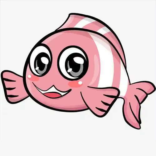 关键词  可爱卡通简笔画动物粉色小鱼小鲤鱼