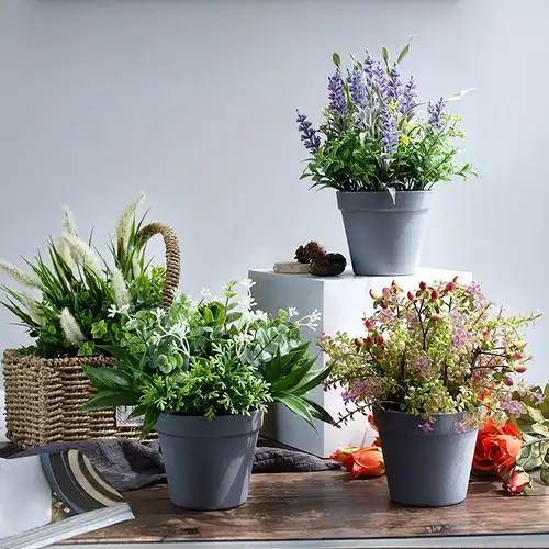 创意北欧风仿真绿植盆栽小摆件假植物客厅室内办公室桌面装饰盆景