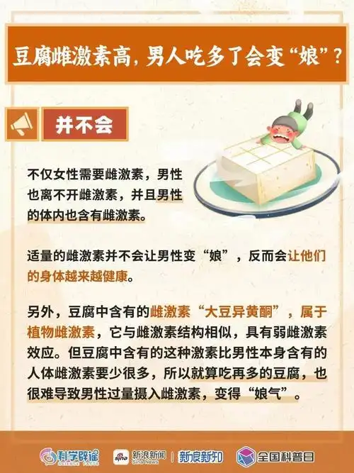 男人豆腐吃多变"娘",女人豆腐吃多患癌?真的吗?