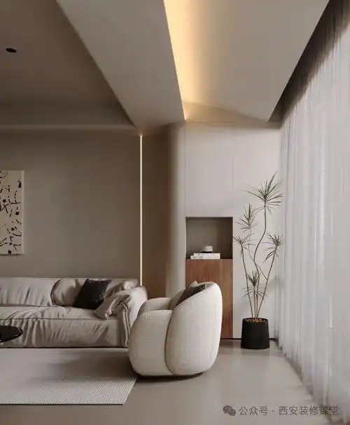 阳台石膏板吊顶,都有那些形式?4.