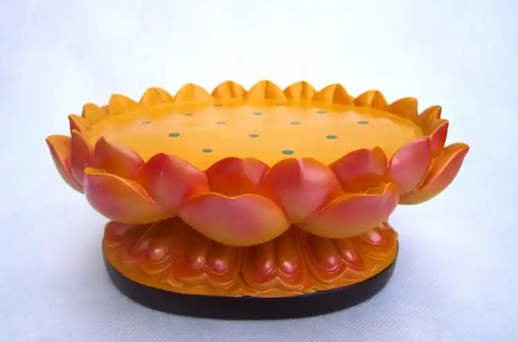 批发树脂莲花座佛像底座佛堂用品观音菩萨座垫和木头底座比不开裂